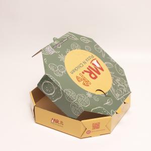 Wholesale Printed Corrugated Cardboard Pizza Boxes Insulate Bakery Paper Container from china suppliers