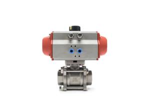 Wholesale Encapsulated Sanitary Electric Actuated Ball Valve With 3 Piece Field Serviceable from china suppliers