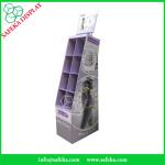 China Manufacturer Paper material shelf cardboard floor standing display units