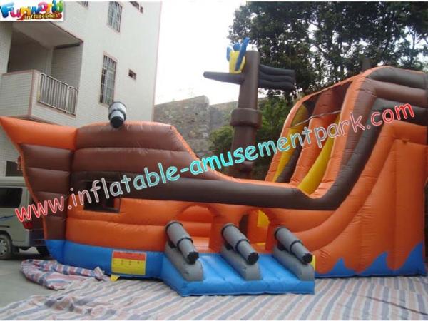 Durable Adult PVC tarpaulin Inflatable Slide Large for rent, re-sale, commercial