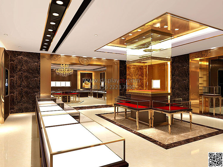 Nice praticial jewelry display showcase with lock aluminum watch stand