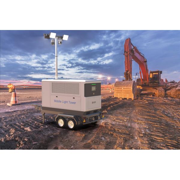 2KW MOBILE LIGHTING PLANT PORTABLE LIGHTING TOWERS VIDEO SURVEILLANCE CHARGING FUNCTION