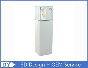 Wholesale Museum Exhibition Custom Glass Jewelry Display Case With Wooden Base from china suppliers