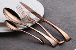 SS304 1810 Stainless Steel Flatware , Solid handle 1810 Silverware
