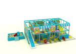 Blue And Yellow Infant Indoor Play Equipment / Commercial Indoor Play Structures