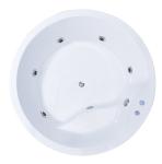 1500mm Diameter Round Jacuzzi Whirlpool Bath Tub With Seat 2 Years Warranty