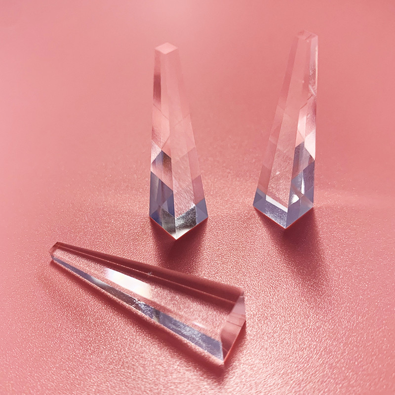 Optical Glass Guide UV LED Illumination Tapered Light Pipe Homogenizing Rods Light Guide Prism