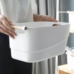Wooden Handle Plastic Storage Organizer 33.5*18cm
