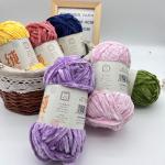 1/0.8NM 100% Polyester Jumbo Hand Knitted Chunky Chenille Yarn Baby Blanket Anti