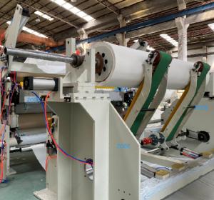 Wholesale 4blades Jumbo Reel Winding Machine , CE ISO Roll Slitter Rewinder from china suppliers