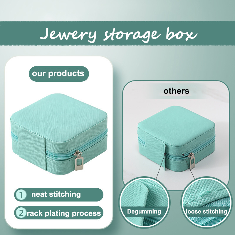 ODM Blue Velvet Jewelry Gift Boxes Bulk Storage for Earring Bracelet Necklace Ring 10x10