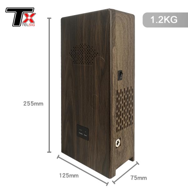 Wood Grain Handheld Signal Jammer Shield Radius 5m - 30m Dustproof Housing