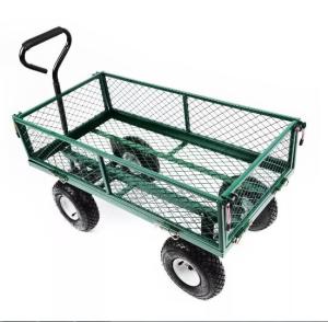 Wholesale Steel Mesh Folding Garden Wagon 86*46*85cm High Strength Customizable from china suppliers