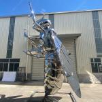 Outdoor Stainless Steel Bee Sculpture With Highly Mirror Polished Finish