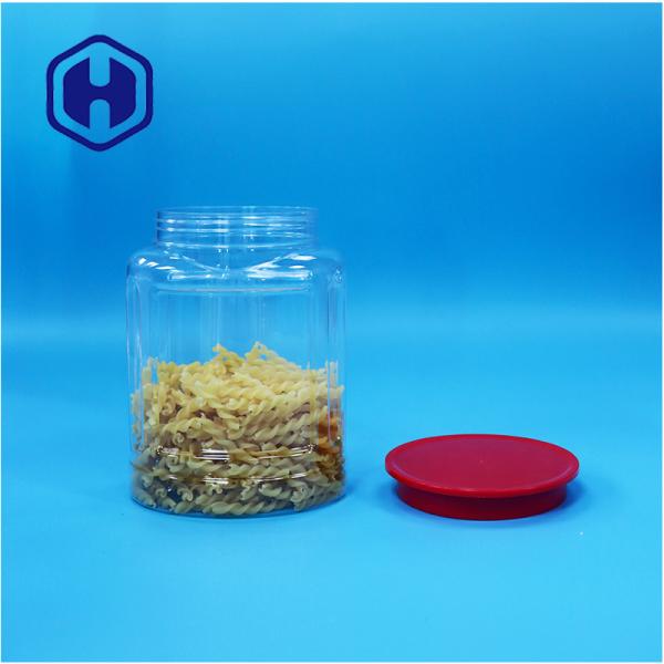 Oval Shaped Clear Plastic Nuts Candies Pepper Cookies Baby Food Jar Screw Top