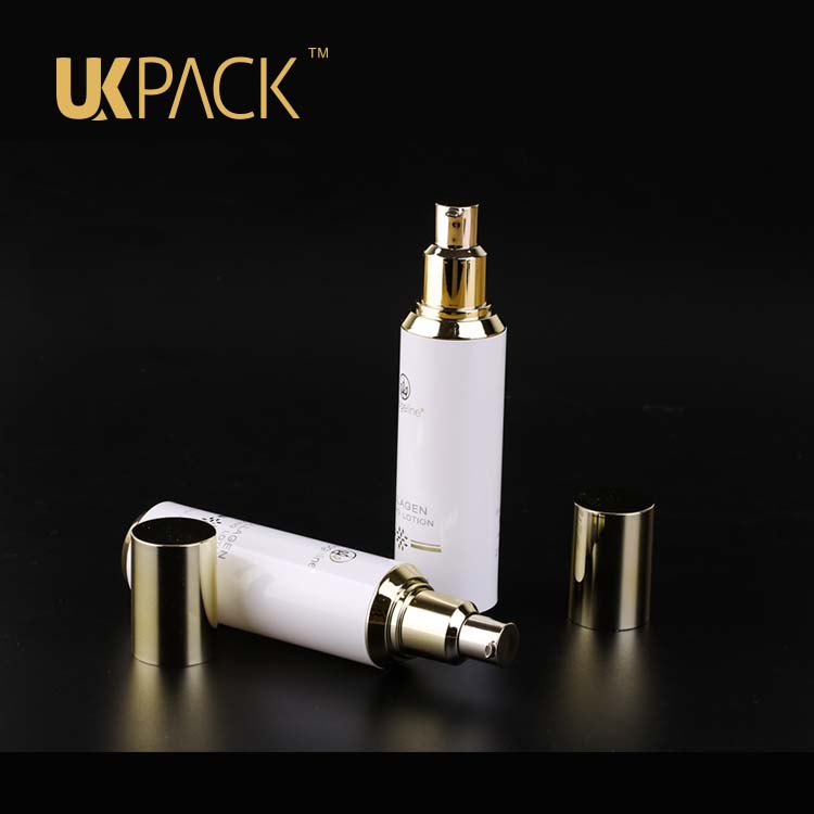 Trade assurance Luxury packaging 80ml airless cosmetic bottle,plastic airless bottle yuyao