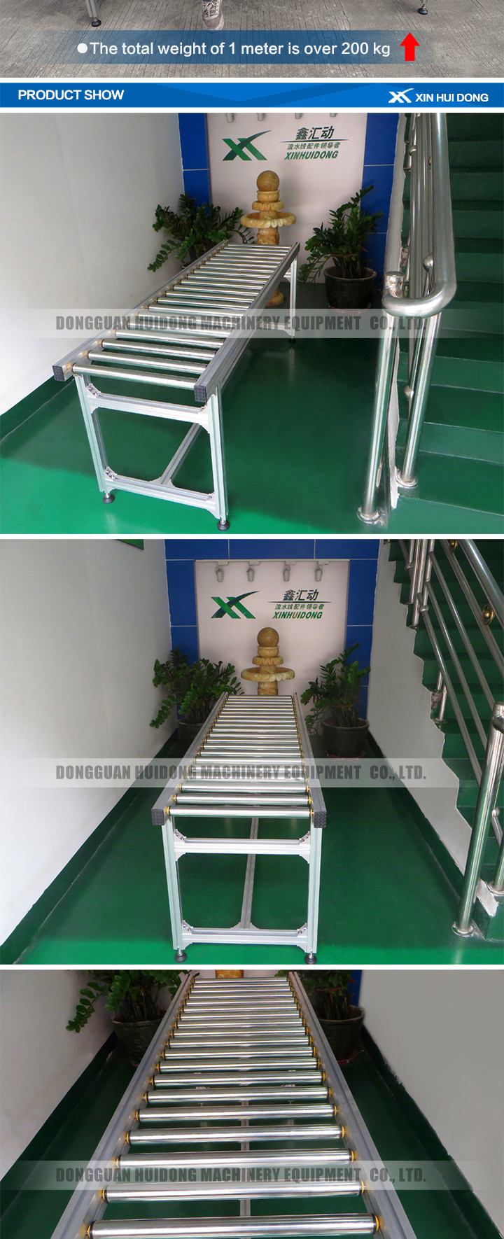 Straight Running Shipping Roller Conveyor System For Transportation