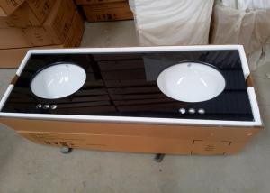 Wholesale Mozambique Black Granite Bathroom Countertops Low Absorption 22 Inch Size from china suppliers