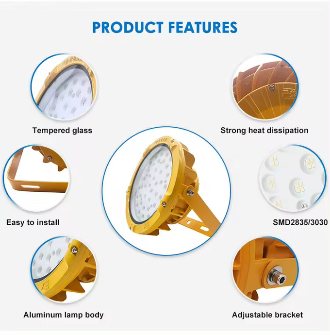 IP65 Waterproof Flameproof Led Light Explosion Proof Lamp 200w 240w 300w