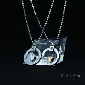 Wholesale Fashion High Quality Fashion Stainless Steel Round Shapped Necklace Pendant LPR87 from china suppliers
