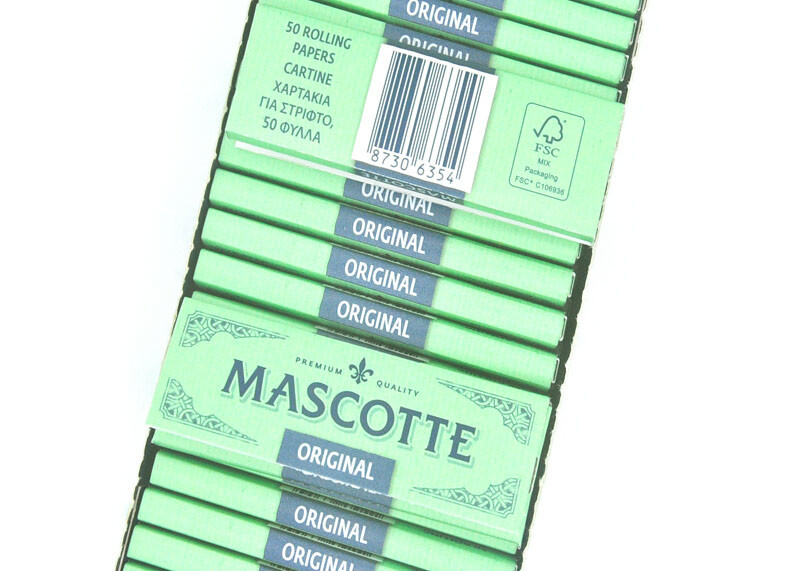 Original Dutch Quality Mascotte Tiger Cigarette Paper 70mm 50 Booklets In A Box