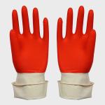 Oil Resistant Kitchen Rubber Gloves Customized Color For Household Cleaning