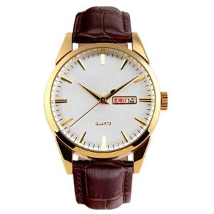 Wholesale Couple Quartz Movement Watches With Leather Strap Classic Slub Pattern Business from china suppliers