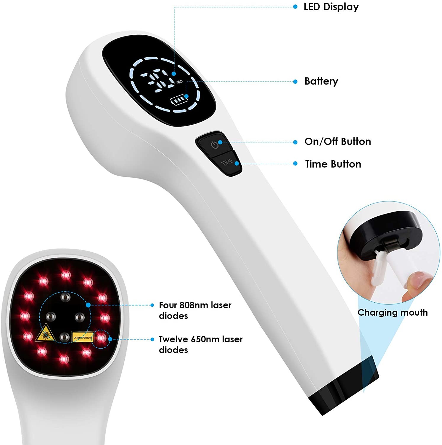 Low Level Laser Cold Handheld Laser Therapy Machine Physical Equipment For Pain Relief