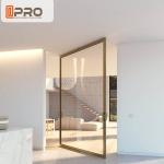 Aluminum Insulating Glass Pivot Entrance Doors For Apartment Main Gate Glass