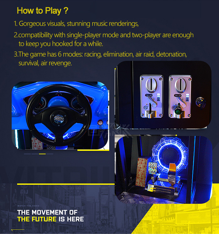 Double Player Car Racing Games Outrun Arcade Machine For Amusement Park
