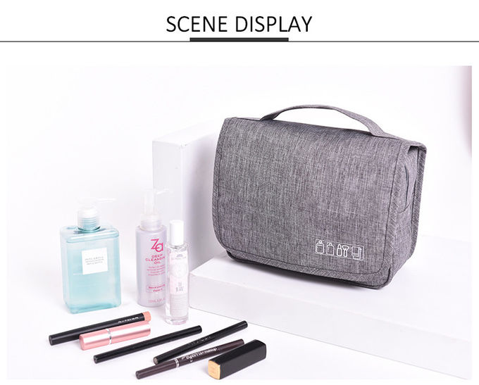 Wholeslae Pure Color Blank Waterproof Oxford Makeup Bag Hanging