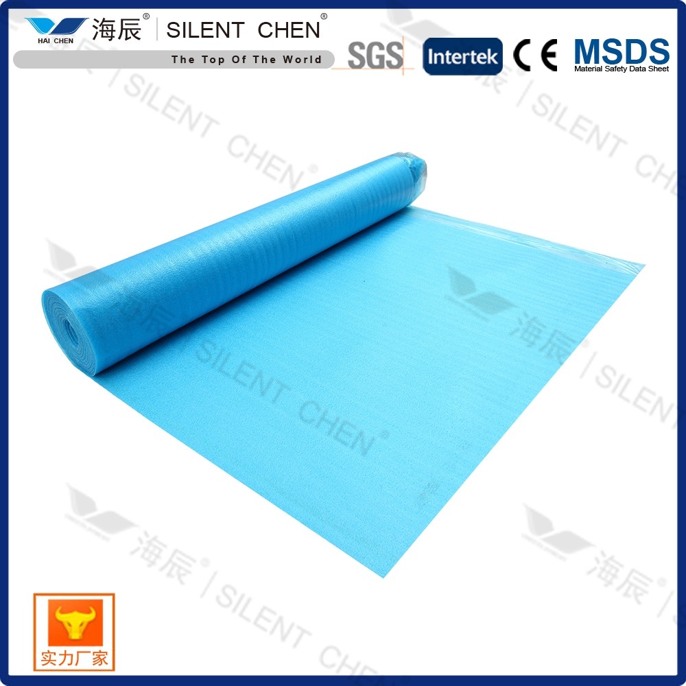 2 In 1 EPE Foam Moisture Proof Laminate Flooring Underlayment With PE Film