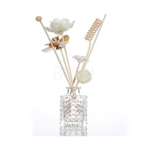Wholesale Transaprent Clear Glass Aroma Diffuser Bottle Decorative Reed Car 100ml from china suppliers