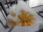 Hotel Office Clear Green Dewaxing Liuli Sand Carved Glass