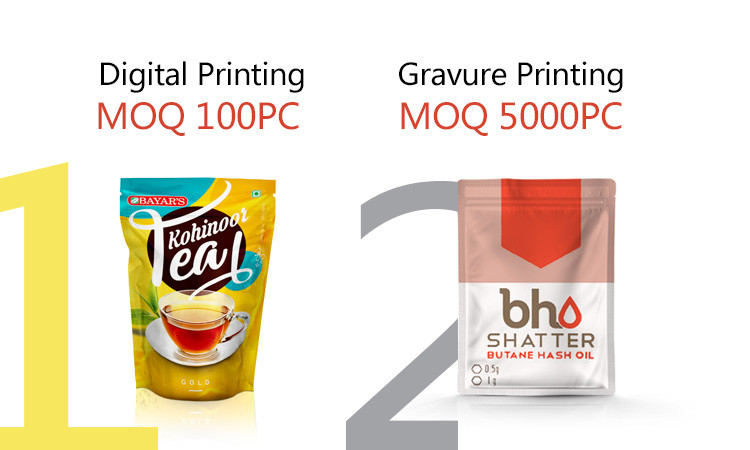 Food grade coffee shrinkage film thermal composite film digital printing