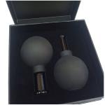 Black 15/25mm Facial Cupping Glass Suction Massage 2 Set Antirheumatic Cupping