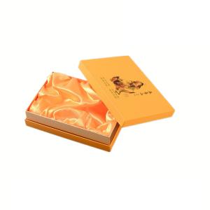 Wholesale Hard Paper Gift Box Packaging with Gold Satin Lined from china suppliers