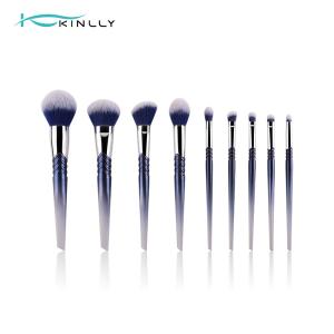 Wholesale Plastic Handle 9PCS Synthetic Makeup Brushes Eyeshadow Private Label from china suppliers
