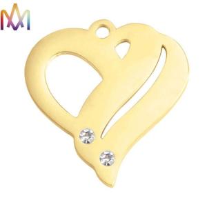 Wholesale 22.5x23.5mm Polished Stainless Steel Hollow Heart Pendant from china suppliers