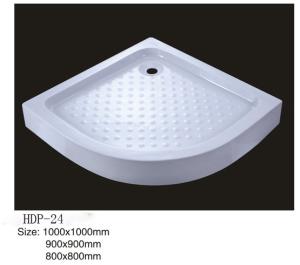 Wholesale Acrylic shower tray, shower basin,acrylic shower base HDP-24 900X900,800X800,1000X1000 from china suppliers