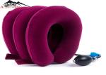Inflatable Cervical Brace Neck Collar Pillow Brace With Velvet , Neck Pain