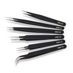 Stainless Steel ESD Anti-static Tweezer Electronics Anti Static Clearnroom