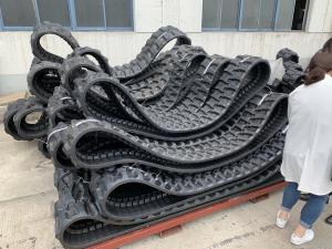 Wholesale Excavator Paver Crawler Rubber Tracks Bolt On Wide Ground Adaptability from china suppliers