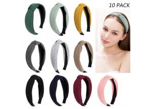 Wholesale GLH025 Knitted knot thin elastic headbands hoops three-dimensional headband temperament lady hair accessories from china suppliers
