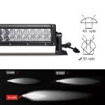 IP68 Offroad Curved Car Light Bar Flood / Spot / Combo Beam 40000 Lumen