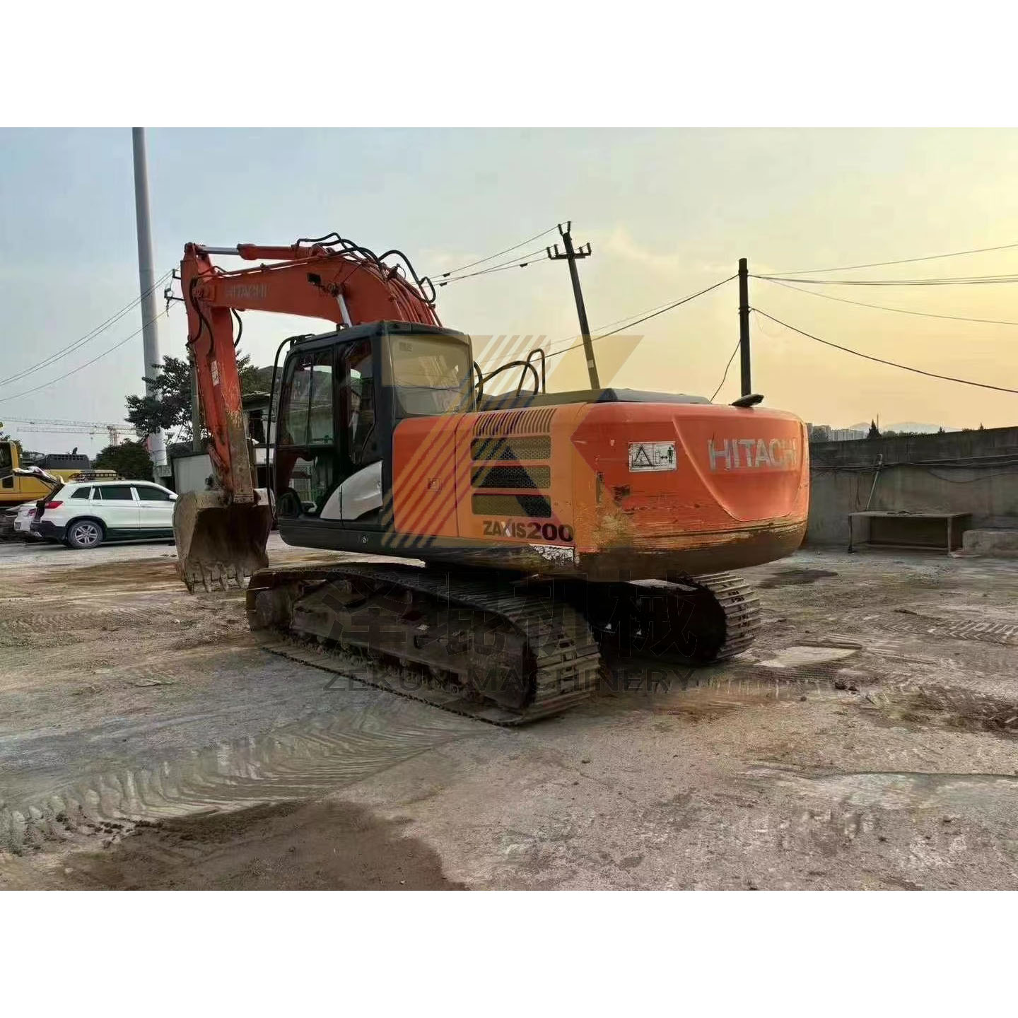 Secondhand Hitachi ZX200-5G 20Ton Excavator Japan Original Painting