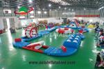 Mobile 20 X15M Inflatable Aquatic Sport Park Logo Printed