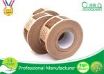 Logo Printed Reinforced / Gum / Water Active Kraft Paper Tape , Thinkness 110mic