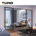 Hidden Patio Aluminium Glass Sliding Doors External Bronze French Style OEM