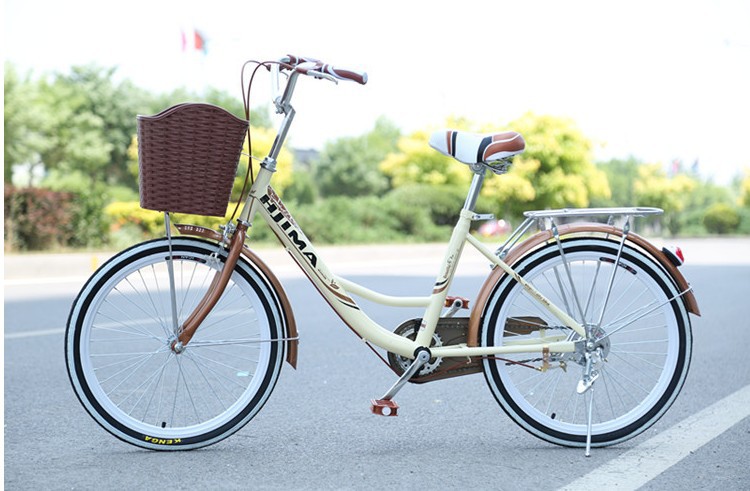 Pedal Assist Ladies Fixed Gear 24 Inch City Bike